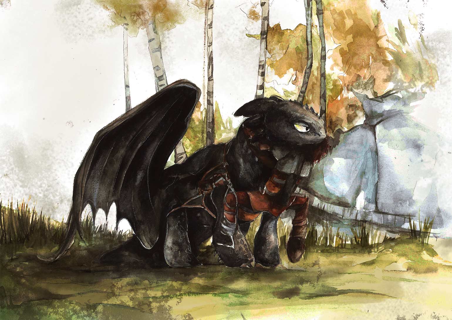 hiccup and astrid how to train your dragon 2 fan art