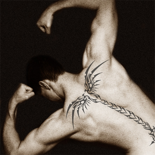 Tattoo uploaded by Xavier • Man with a spine line tattoo, photo by Ivania  Carpio. #spineline #line #seamline #spine #minimalist • Tattoodo
