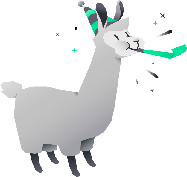 Happy Birthday (Llama Image)